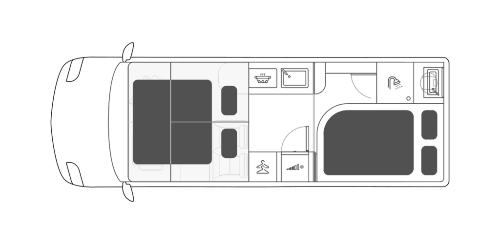 Globe Traveller Pathfinder X Grundriss Nacht